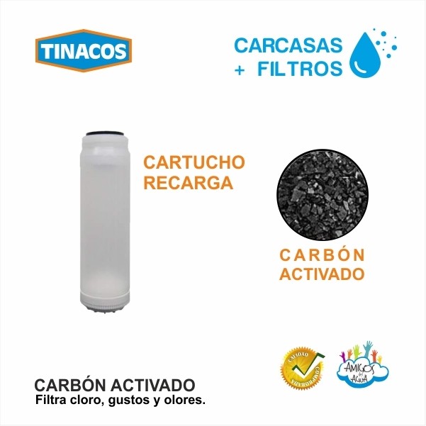 CARTUCHO + CARBÓN ACTIVADO TINACOS